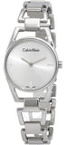 Buy Shop Calvin Klein Dainty Diamonds Silver Dial Sliver Steel Strap Watch for Women - K7L2314T USA Online