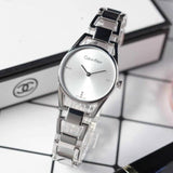 Calvin Klein Dainty Diamonds Silver Dial Sliver Steel Strap Watch for Women - K7L2314T