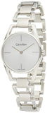 Buy Shop Calvin Klein Dainty Silver Dial Silver Steel Strap Watch for Women - K7L23146 USA Online