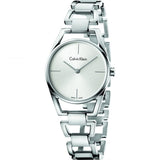 Buy Shop Calvin Klein Dainty Silver Dial Silver Steel Strap Watch for Women - K7L23146 USA Online