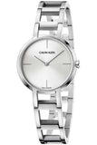 Buy Shop Calvin Klein Dainty Silver Dial Silver Steel Strap Watch for Women - K7L23146 USA Online