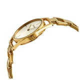 Buy Shop Calvin Klein Dainty White Dial Gold Steel Strap Watch for Women - K7L23546 USA Online