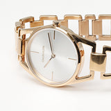 Buy Shop Calvin Klein Dainty White Dial Rose Gold Steel Strap Watch for Women - K7L23646 USA Online