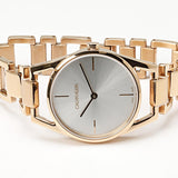 Buy Shop Calvin Klein Dainty White Dial Rose Gold Steel Strap Watch for Women - K7L23646 USA Online