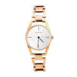 Buy Shop Calvin Klein Dainty White Dial Rose Gold Steel Strap Watch for Women - K7L23646 USA Online