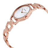 Buy Shop Calvin Klein Dainty White Dial Rose Gold Steel Strap Watch for Women - K7L23646 USA Online