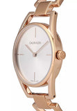 Buy Shop Calvin Klein Dainty White Dial Rose Gold Steel Strap Watch for Women - K7L23646 USA Online