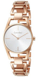 Buy Shop Calvin Klein Dainty White Dial Rose Gold Steel Strap Watch for Women - K7L23646 USA Online