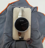Buy Shop Calvin Klein Drift Black Dial Silver Steel Strap Watch for Women - K6S2N111 USA Online
