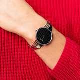 Buy Shop Calvin Klein Drift Black Dial Silver Steel Strap Watch for Women - K6S2N111 USA Online