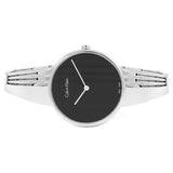 Buy Shop Calvin Klein Drift Black Dial Silver Steel Strap Watch for Women - K6S2N111 USA Online