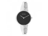 Buy Shop Calvin Klein Drift Black Dial Silver Steel Strap Watch for Women - K6S2N111 USA Online
