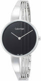 Buy Shop Calvin Klein Drift Black Dial Silver Steel Strap Watch for Women - K6S2N111 USA Online