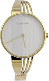 Buy Shop Calvin Klein Drift Silver Dial Gold Steel Strap Watch for Women - K6S2N516 USA Online