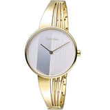 Buy Shop Calvin Klein Drift Silver Dial Gold Steel Strap Watch for Women - K6S2N516 USA Online