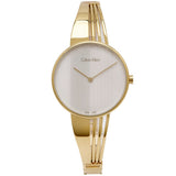 Buy Shop Calvin Klein Drift Silver Dial Gold Steel Strap Watch for Women - K6S2N516 USA Online