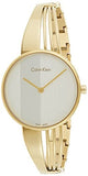 Buy Shop Calvin Klein Drift Silver Dial Gold Steel Strap Watch for Women - K6S2N516 USA Online
