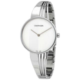 Buy Shop Calvin Klein Drift Silver Dial Silver Steel Strap Watch for Women - K6S2N116 USA Online