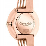 Buy Shop Calvin Klein Drift White Dial Rose Gold Steel Strap Watch for Women - K6S2N616 USA Online