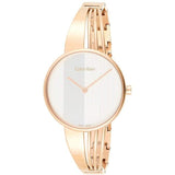 Buy Shop Calvin Klein Drift White Dial Rose Gold Steel Strap Watch for Women - K6S2N616 USA Online