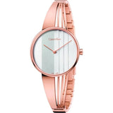 Buy Shop Calvin Klein Drift White Dial Rose Gold Steel Strap Watch for Women - K6S2N616 USA Online