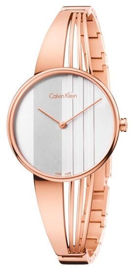 Buy Shop Calvin Klein Drift White Dial Rose Gold Steel Strap Watch for Women - K6S2N616 USA Online