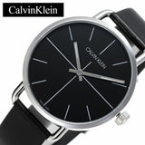 Buy Shop Calvin Klein Evan Black Dial Black Leather Strap Watch for Men - K7B211CZ USA Online