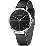Buy Shop Calvin Klein Evan Black Dial Black Leather Strap Watch for Men - K7B211CZ USA Online