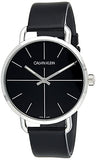 Buy Shop Calvin Klein Evan Black Dial Black Leather Strap Watch for Men - K7B211CZ USA Online