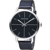 Buy Shop Calvin Klein Evan Black Dial Black Leather Strap Watch for Men - K7B211CZ USA Online