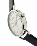 Buy Shop Calvin Klein Evan White Dial Black Leather Strap Watch for Women - K7B231CY USA Online