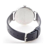Buy Shop Calvin Klein Even Black Dial Black Leather Strap Watch for Women - K7B231C1 USA Online
