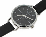 Buy Shop Calvin Klein Even Black Dial Black Leather Strap Watch for Women - K7B231CZ USA Online