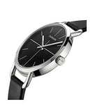 Buy Shop Calvin Klein Even Black Dial Black Leather Strap Watch for Women - K7B231CZ USA Online