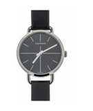 Buy Shop Calvin Klein Even Black Dial Black Leather Strap Watch for Women - K7B231CZ USA Online