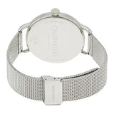 Buy Shop Calvin Klein Even Black Dial Silver Mesh Bracelet Watch for Women - K7B21121 USA Online