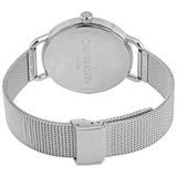Buy Shop Calvin Klein Even Black Dial Silver Mesh Bracelet Watch for Women - K7B21121 USA Online