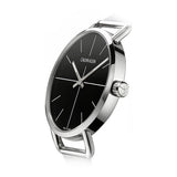 Buy Shop Calvin Klein Even Black Dial Silver Mesh Bracelet Watch for Women - K7B21121 USA Online