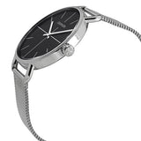 Buy Shop Calvin Klein Even Black Dial Silver Mesh Bracelet Watch for Women - K7B23121 USA Online