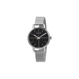 Buy Shop Calvin Klein Even Black Dial Silver Mesh Bracelet Watch for Women - K7B23121 USA Online