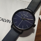 Buy Shop Calvin Klein Even Blue Dial Blue Leather Strap Watch for Men - K7B214VN USA Online