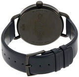 Buy Shop Calvin Klein Even Blue Dial Blue Leather Strap Watch for Men - K7B214VN USA Online