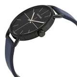 Buy Shop Calvin Klein Even Blue Dial Blue Leather Strap Watch for Men - K7B214VN USA Online