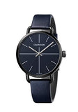 Buy Shop Calvin Klein Even Blue Dial Blue Leather Strap Watch for Men - K7B214VN USA Online