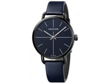 Buy Shop Calvin Klein Even Blue Dial Blue Leather Strap Watch for Men - K7B214VN USA Online