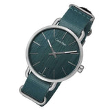 Buy Shop Calvin Klein Even Green Dial Green NATO Strap Watch for Men - K7B211WL USA Online