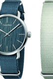 Buy Shop Calvin Klein Even Green Dial Green NATO Strap Watch for Men - K7B211WL USA Online