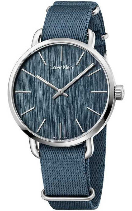 Buy Shop Calvin Klein Even Green Dial Green NATO Strap Watch for Men - K7B211WL USA Online