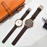 Buy Shop Calvin Klein Even Grey Dial Brown Leather Strap Watch for Women - K7B216G3 USA Online