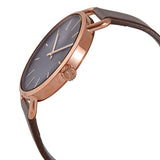 Buy Shop Calvin Klein Even Grey Dial Brown Leather Strap Watch for Women - K7B216G3 USA Online